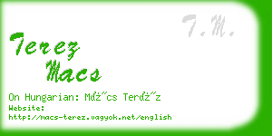 terez macs business card